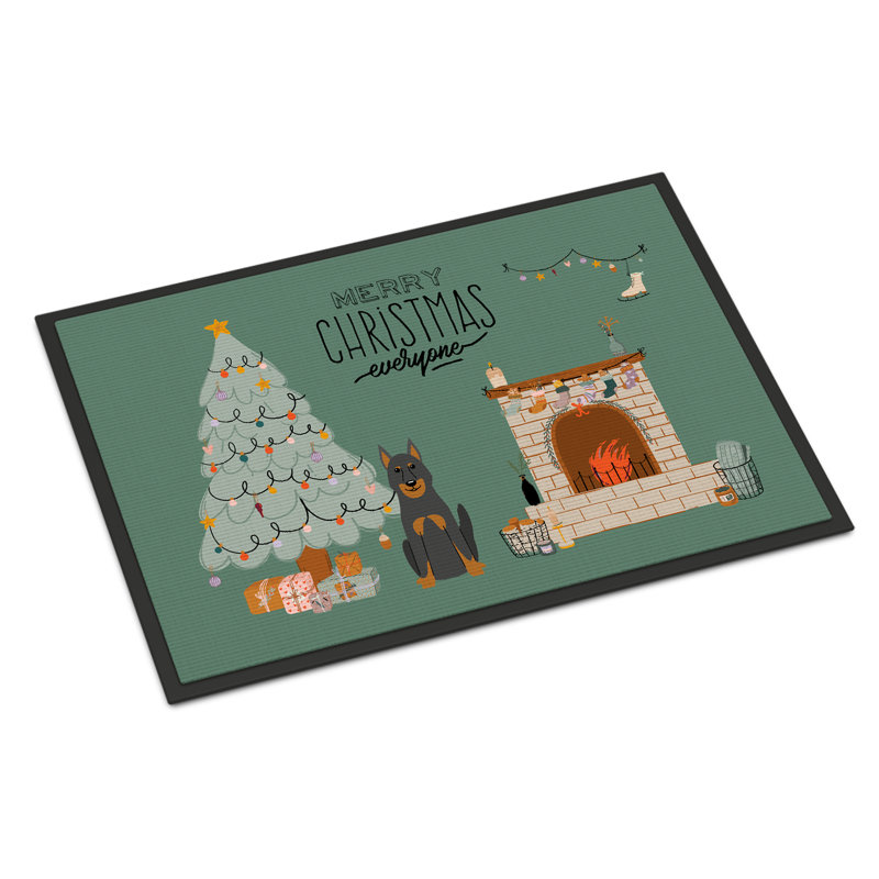 Tapis d'entrée antidérapant Inniss L 27 po x l 18 po, Beauceron