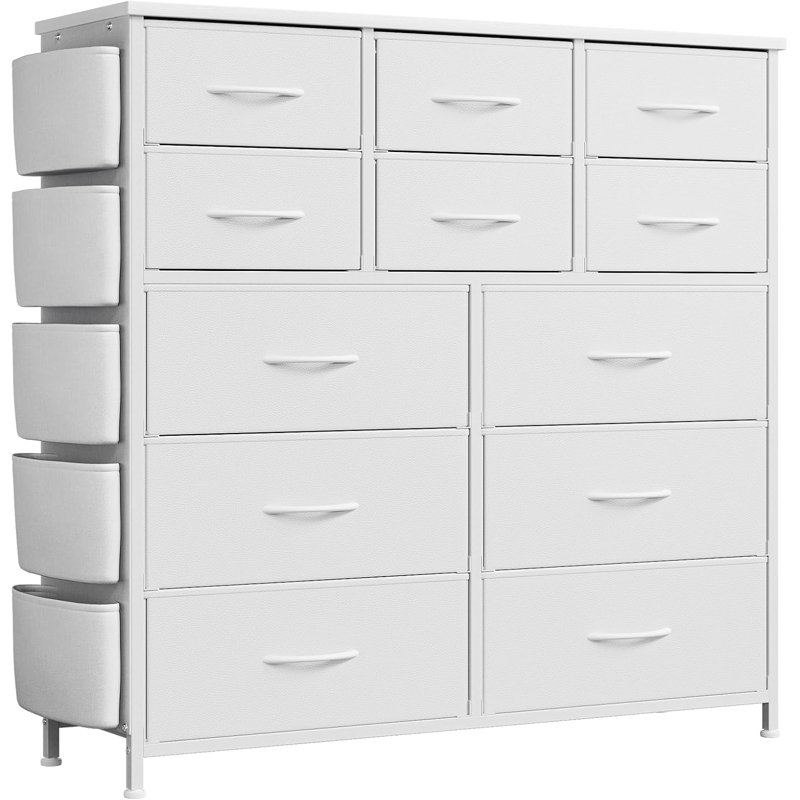 Chest of 12 Drawers, White
