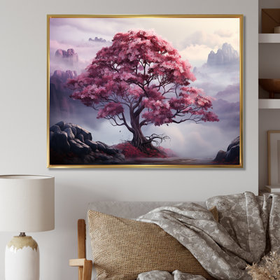 «Mystic Pink Trees In Amethyst Landscape IV», reproduction sur toile