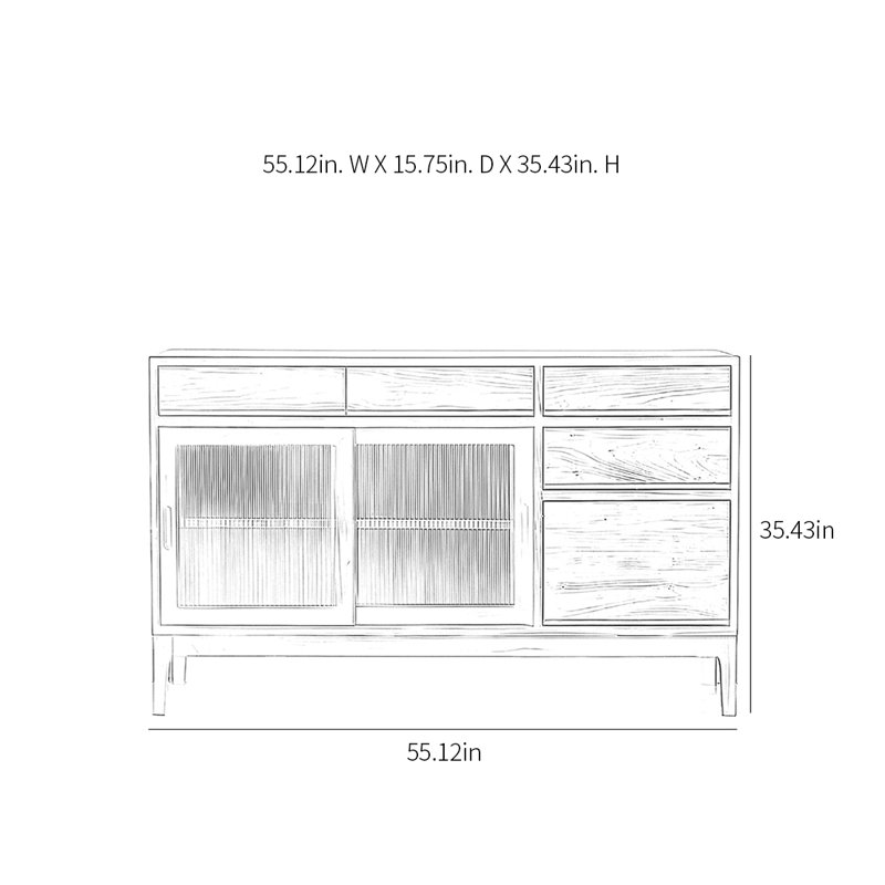 Buffet de luxe moderne et minimaliste