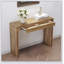 Élégante table de bar en grain de bois naturel de 50 pouces de long, un choix pratique pour les maisons modernes. Autocollant texturé en grain de bois, équipé de deux tiroirs. Servant de table de bar ou de bureau.