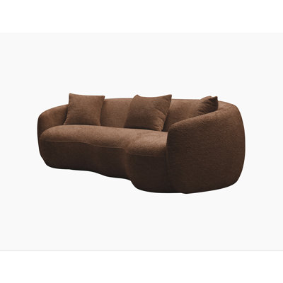 Yazgur Boneless 93.6" Curved Modern Upholstered Sofa