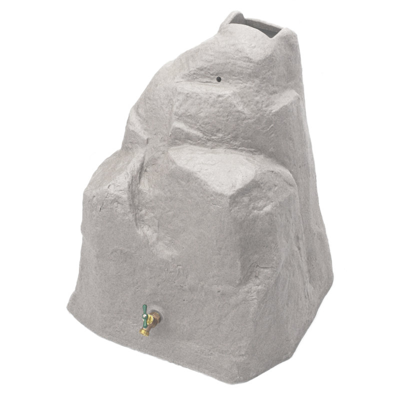 Rain Wizard Baril de pluie en plastique, Granite pâle