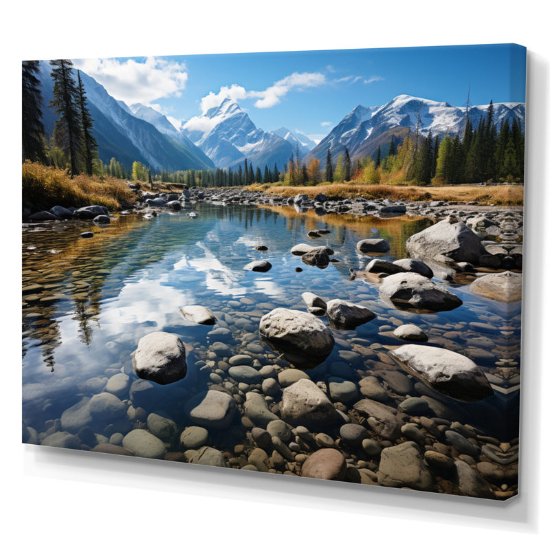 Canada Majestic Rockies II - impression, H 16 po x l 32 po x P 1 po, Toile tendue