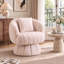 Fauteuil demi-tonneau rembourré rembourré avec coussin-686820944