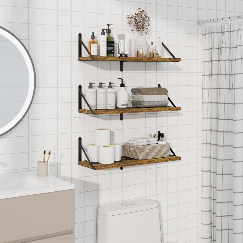 Floating Shelf, Vintage Brown