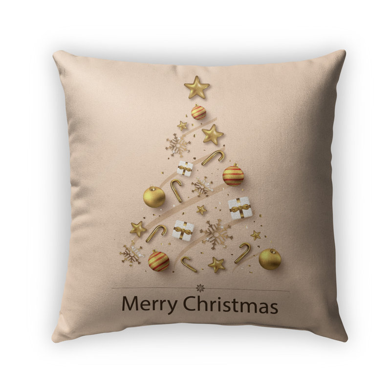 Joy Outdoor Throw Pillow, 18" x 18"
