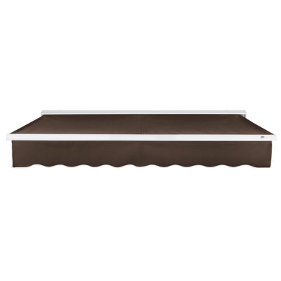 Awntech Destin Left Motorized Retractable Awning, 10' x 8', Brown