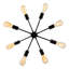 Luminaire industriel plafonnier réglable 8 lumières Modern Spoutnik