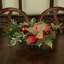 Large Poinsettia Centerpiece, Red - 14 x 7Inches
