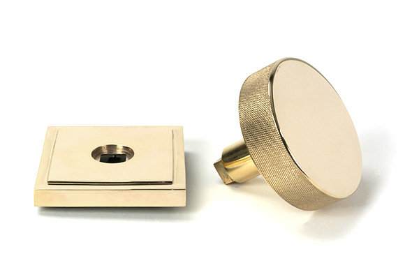 Brompton Single Dummy Door Knob , Polished Brass