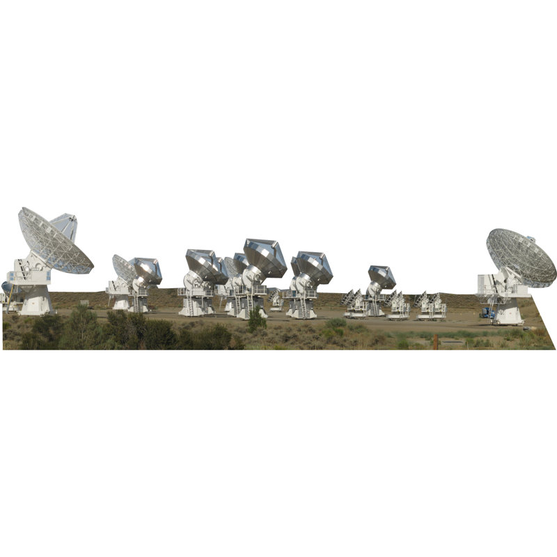 23" Search Extraterrestrial Intelligence Seti Allen Radio Telescope Array Astronomy Cardboard Standup