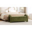 Banc de rangement en chenille à bras incurvés en forme de U-784383401