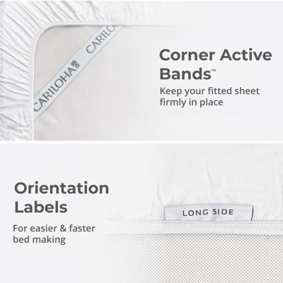 Cariloha Retreat 4-Piece Sateen Sheet Set | Lyocell Material | Breathable, Corner Straps, Extra soft & Cooling