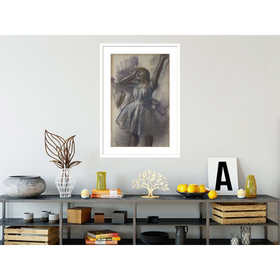 «Dancer Stretching» par Edgar Degas, impression giclée sur cadre