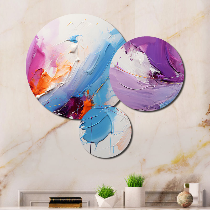 Abstract Wall Decor on Metal