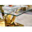 Table basse moderne de 47,2 po, table basse en verre trempé de luxe avec base florale en acier inoxydable pour le bureau de la chambre à coucher-1955354548