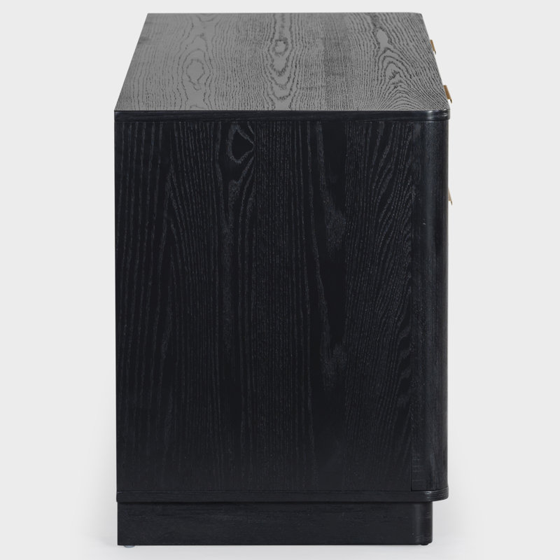 Gabrietta Media Console TV Stand, Black