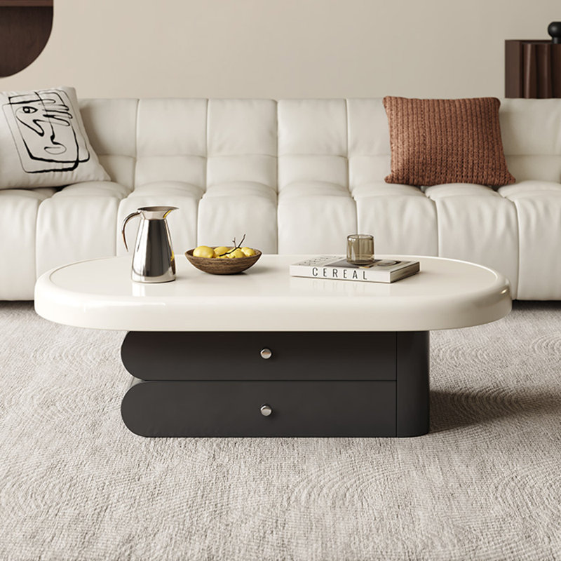 Table basse créative de style crème télescopique