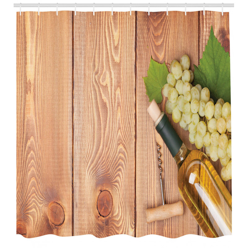 Shower Curtain with Hooks Included, 70" H x 69" W