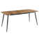 Cullompton Extending Dining Table (tab904,120-150cm) With Light Oak Effect Top And Black Legs