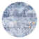 Tapis bleu/gris