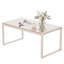 Rectangle Black Coffee Table With Tempered Glass-528199084