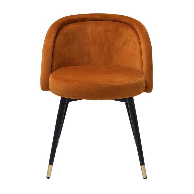 Chlo Upholstered Dining Chair, Orange