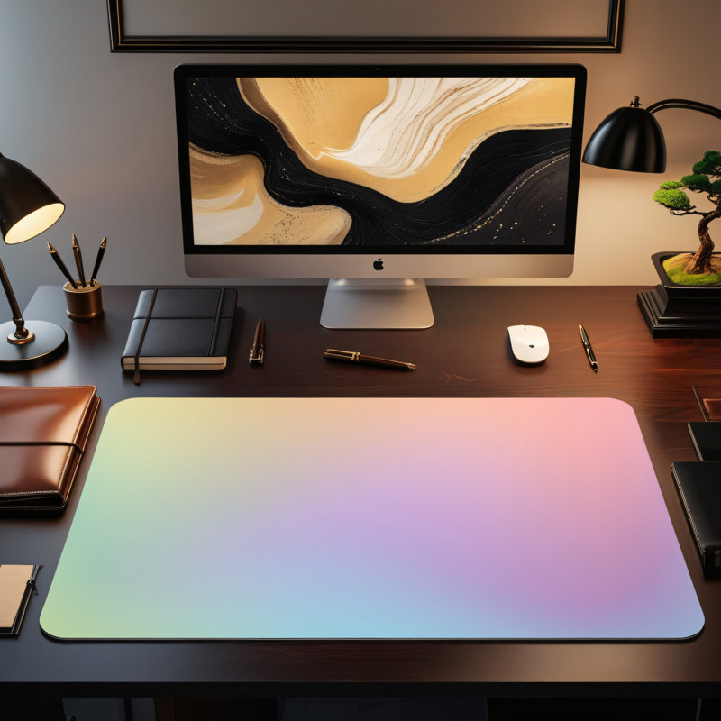 Polyester Desk Pad, 14.4x12.1