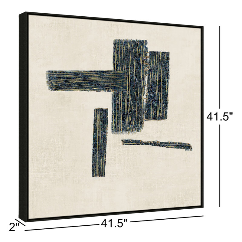 «Copeland Stiched II» par, H 41,5 po x l 41,5 po, Espresso