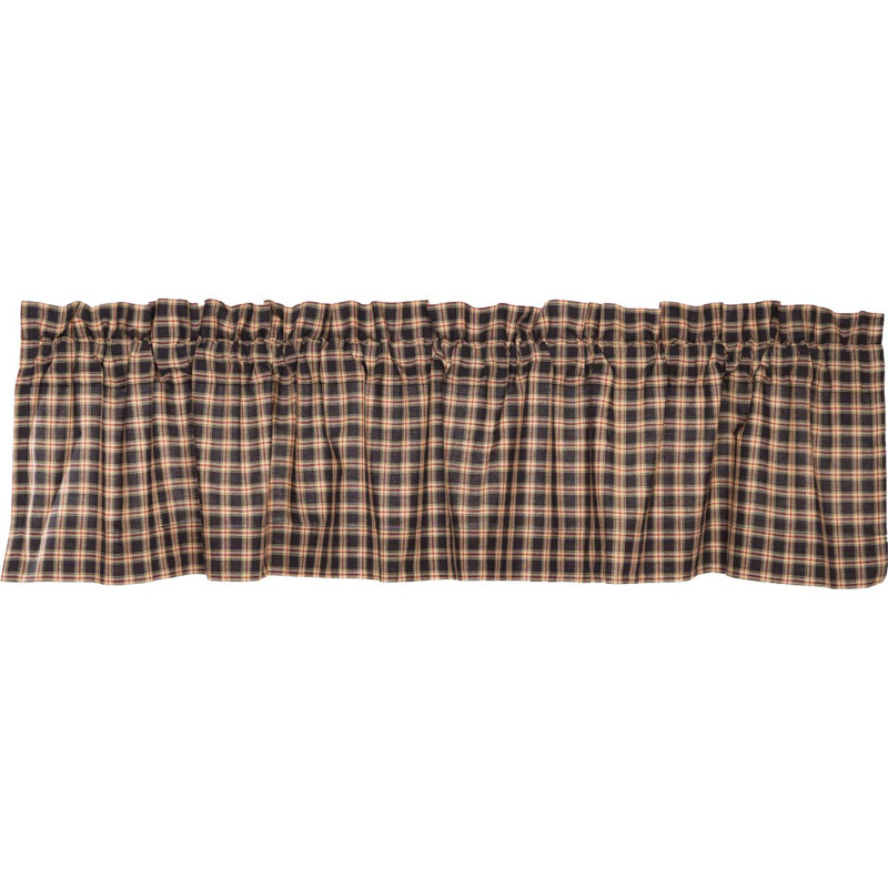 Cantonnière 72 "à carreaux doublé