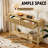 47” Console Table With 2 Drawers, Narrow Sofa Table With Open Storage Shelf For Entrance, Hallway, Living Room-1781739063