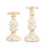 Mocha Check Pillar Candlestick