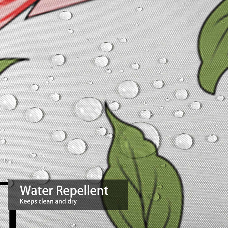 Rideau de douche imperméable à l'eau avec 12 crochets, L 72 po x l 78 po