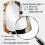 Brun, beige, noir, modernisme rétro - abstrait, collage, asymétrique, miroir mural unique, miroir cylindrique moderne, impression d'art en métal-107247303