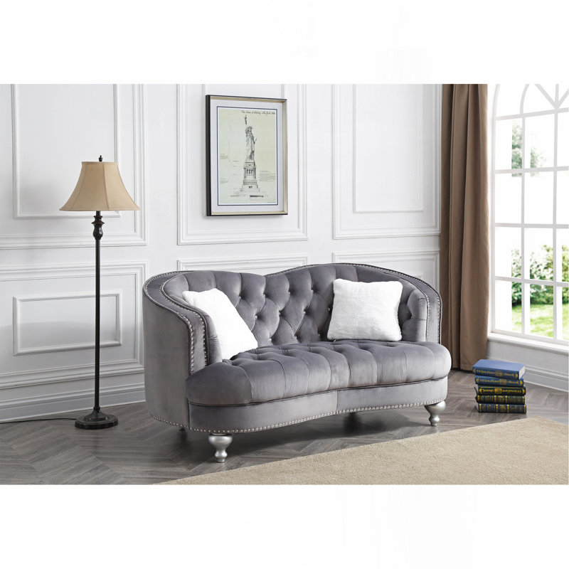 Causeuse traditionnelle, Gris