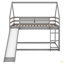 Twin Size Bunk House Bed With Slide And Ladder-116664648