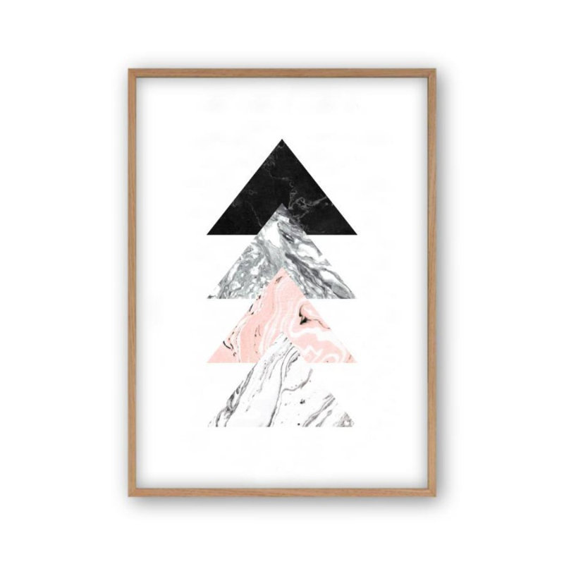 Print, 31 cm H x 22 cm W x 2.5 cm D, Oak Frame