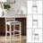 Anthonny 24.8" High Square Cushion Seat High Back Solid Wood Counter Height Bar Stool-535755021