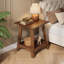 Table de bout avec rangement en bois massif (ensemble de 2)-1208333938