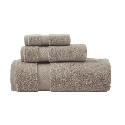 Splash 100% Cotton Zero Twist Towel Set, Bath Towels, Hand Towels & Washcloths, 550 GSM Soft Absorbent Towels for Bathroom, Spa & Daily Use, OEKO-TEX Certified, 3 Pack, Beige