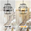 Lustre suspendu 4 niveaux à lanterne | Noir industriel industriel-1168825767-1168825787-1168825786