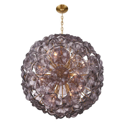 Lustre Seguis 28'' en laiton vieilli