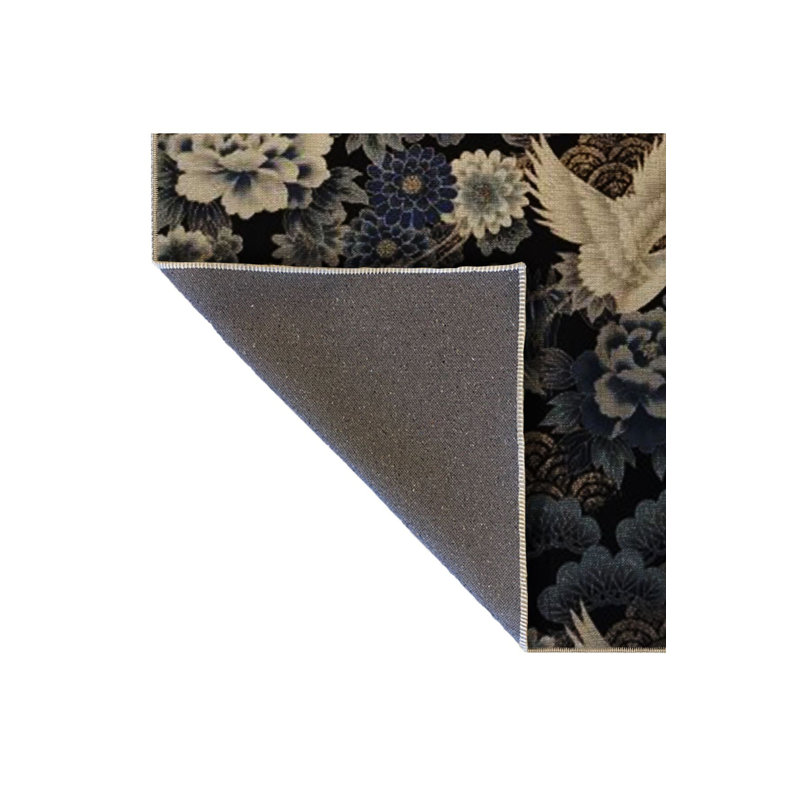 Tapis multicolore à motif floral multicolore lavable à la machine, Tapis de couloir 3 pi 3 po x 6 pi 7 po