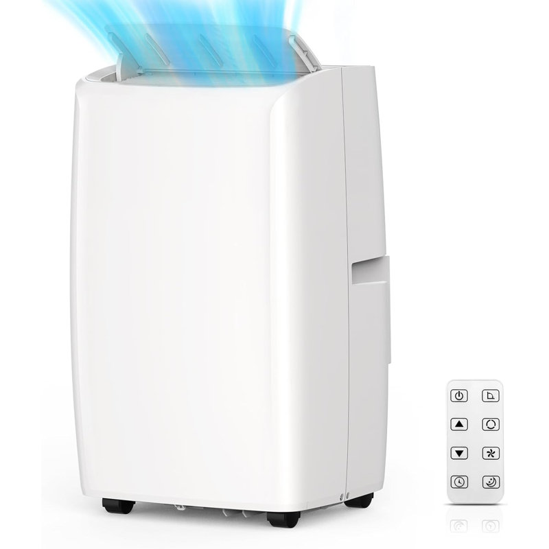 Ensemble de 2 ventilateurs de déshumidificateur 3-en-1 à courant alternatif portatif 14 000 BTU, télécommande et ensemble de fenêtre
