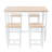 47.5'' X 23.7'' 35.5'' Table - White Oak, Look 5pc Kitchen Space Optimized