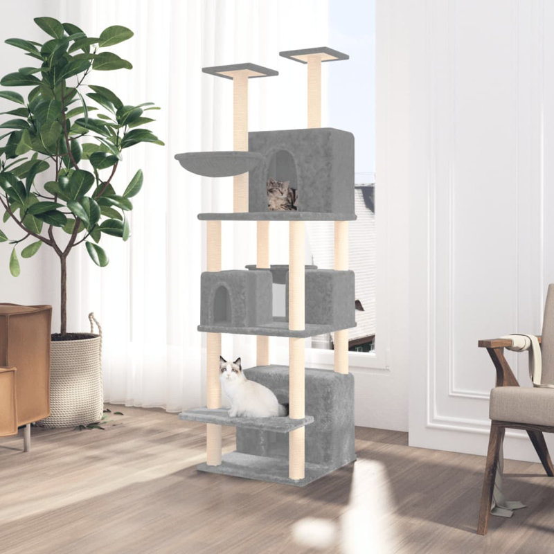 Keene 180cm H Cat Tree, Light Grey