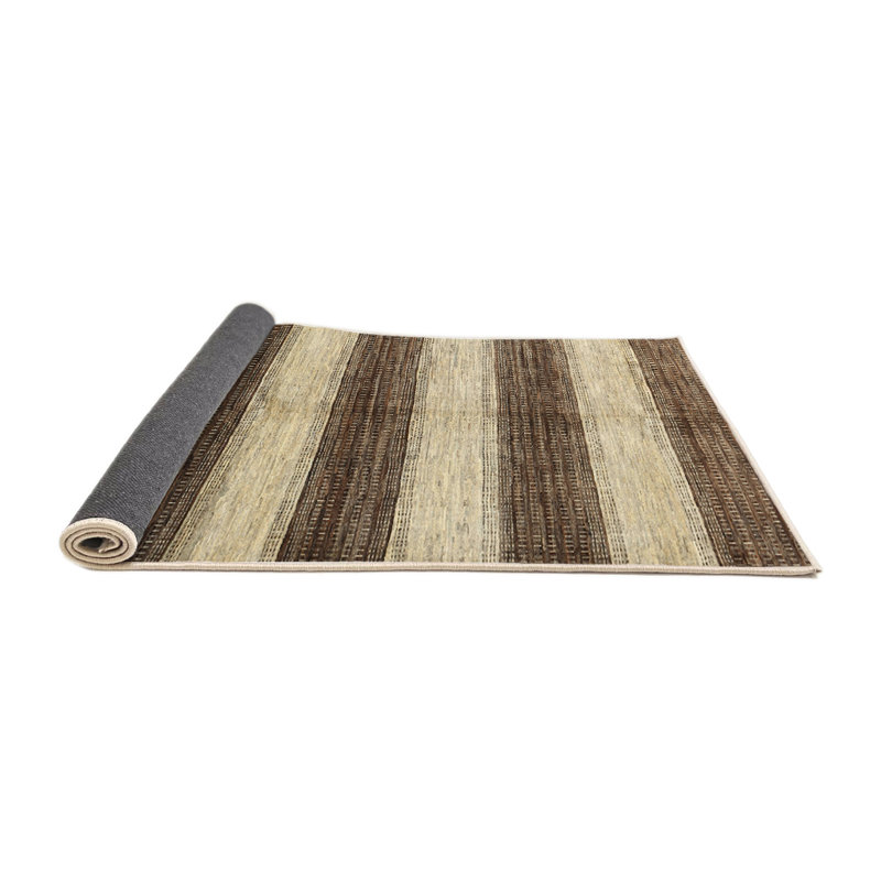 Tapis contemporain brun / gris, Rectangle 6 pi x 9 pi