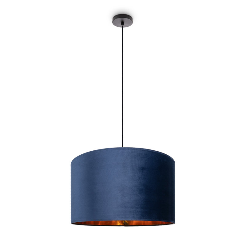 Ishmael 1 - Light Drum Pendant, Black, Beige