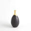 Dipped Golden Crackle/Black Slender Vase-101942817